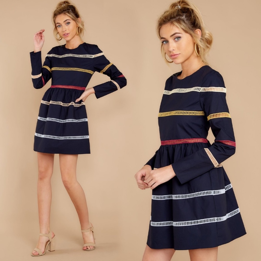RED DRESS BOUTIQUE | Sweet As Ever Navy Multi Dress